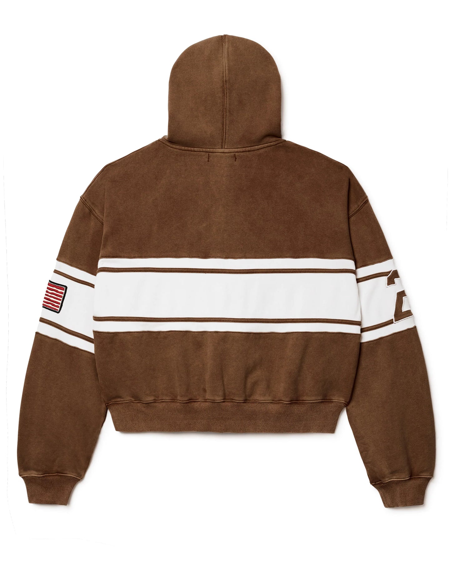 VALE Forever Cursive Zip Up Hoodie “Brown” (434)