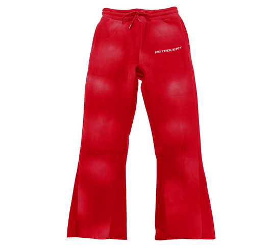 Retrovert Flare Sweatpants "Red" (434)
