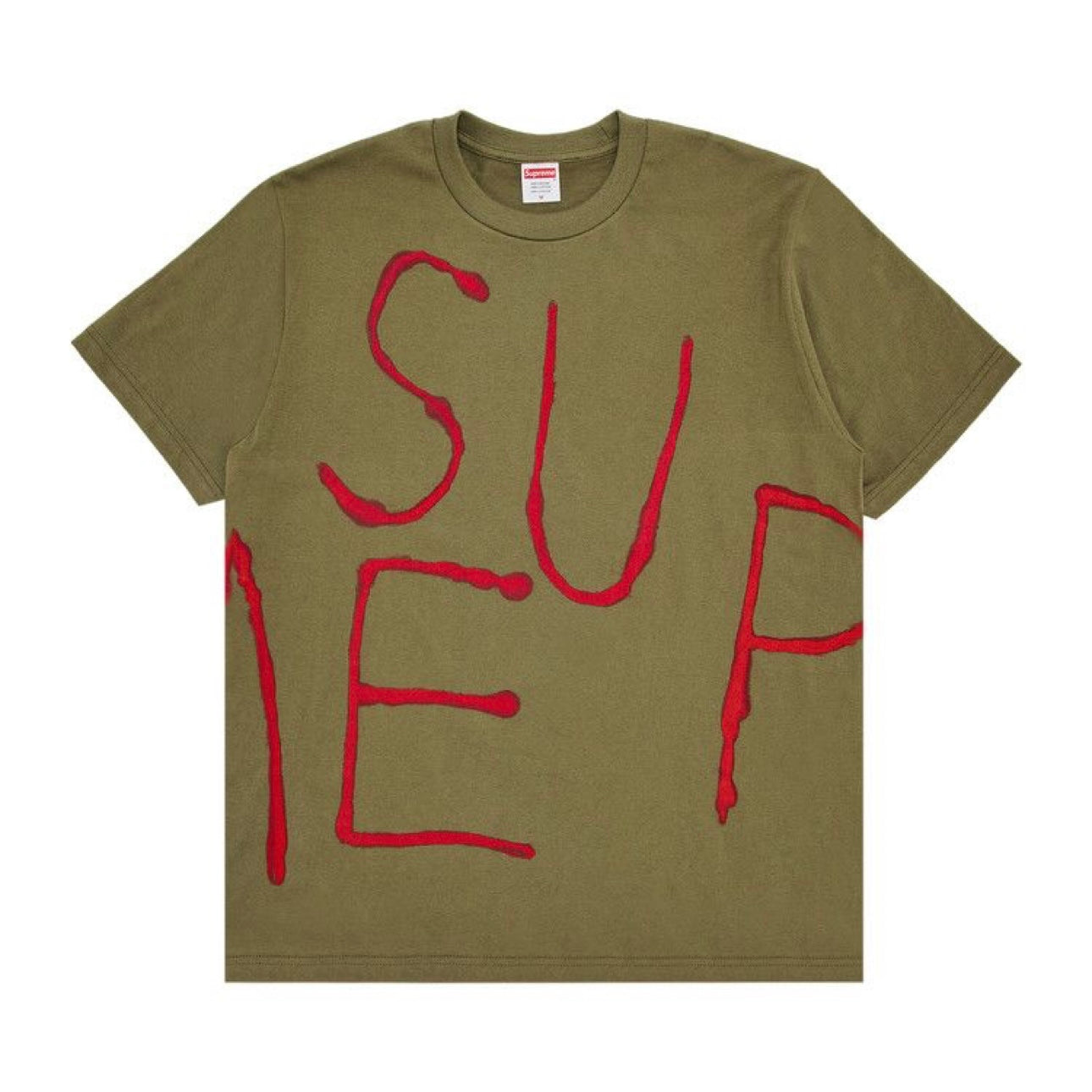 Supreme Painted Tee "Olive" (434)