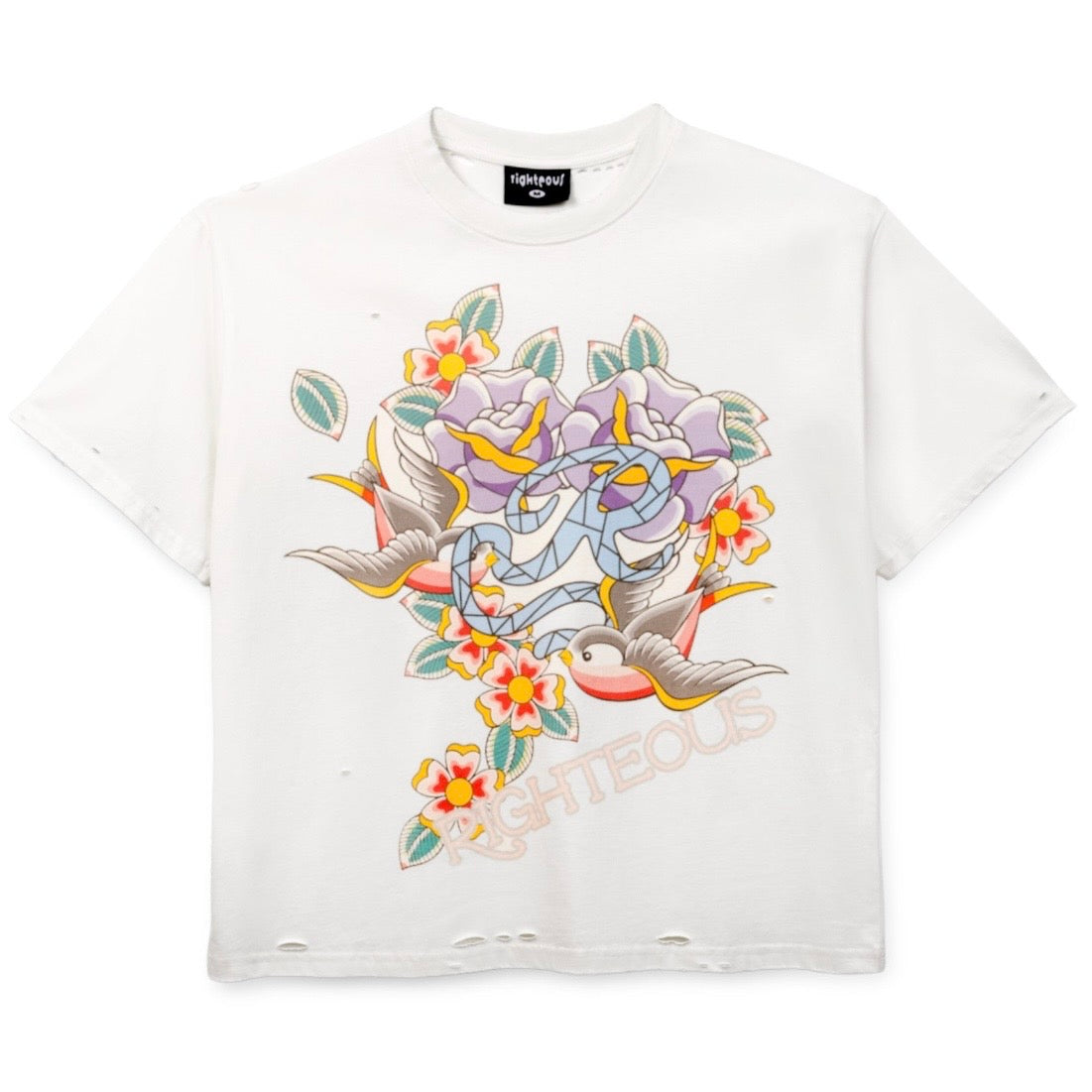 Righteous Faithful Ink Tee "White" (434)