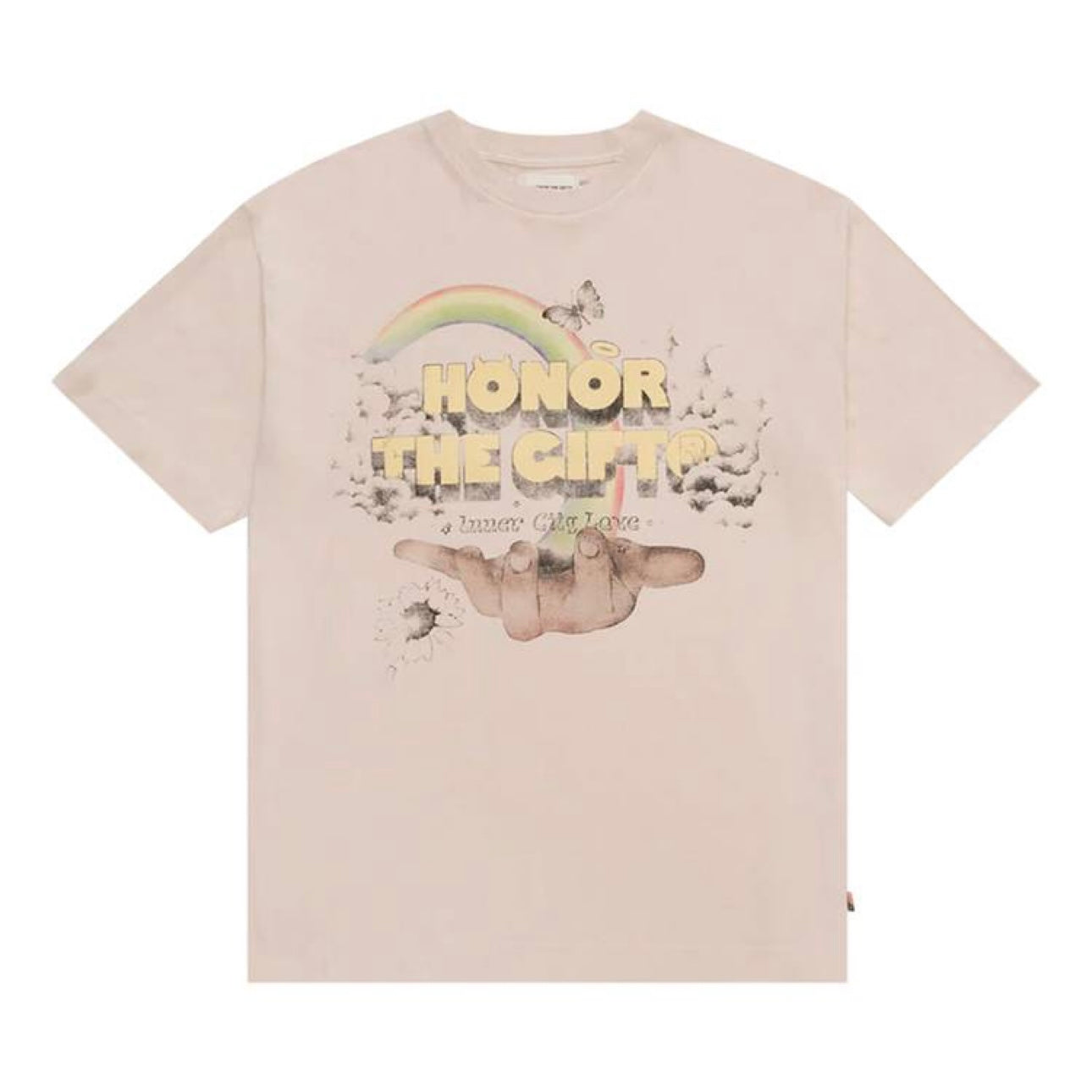 Honor The Gift Palms Tee “Cream” (276)