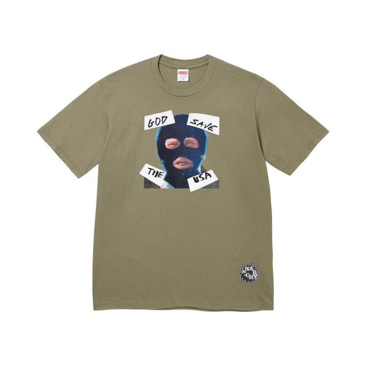 Supreme God Save Us Tee "Olive" (434)