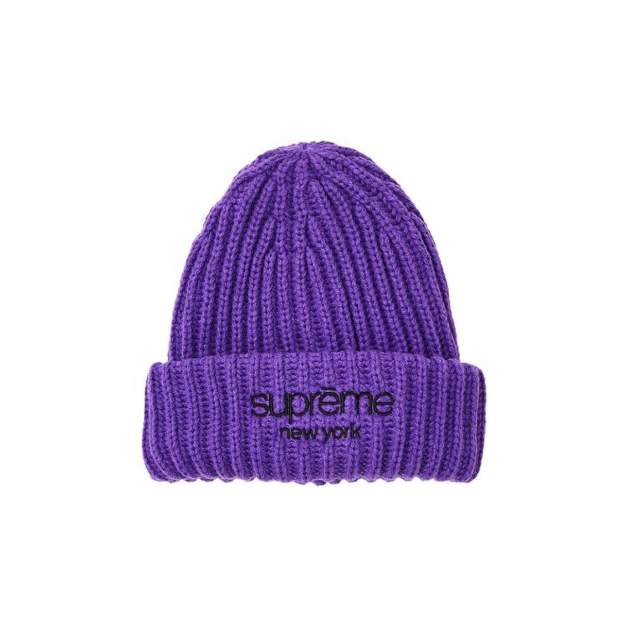 Supreme Classic Logo Chunky Ribbed Beanie “Purple” – Sole Zone VA
