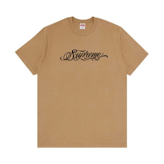 Supreme Script Tee “Khaki” (276)