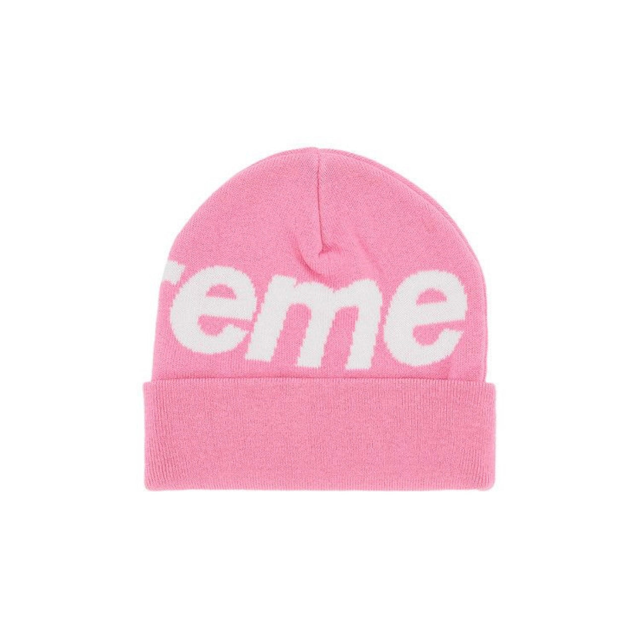 Supreme Big Logo Beanie “Pink” (434)