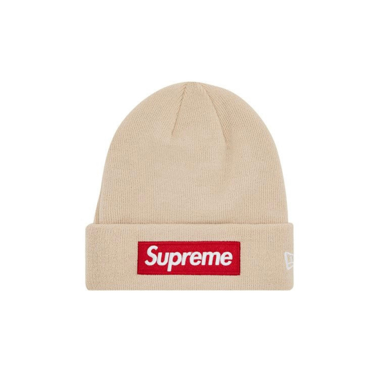 Supreme New Era Box Logo Beanie “Stone” (276)