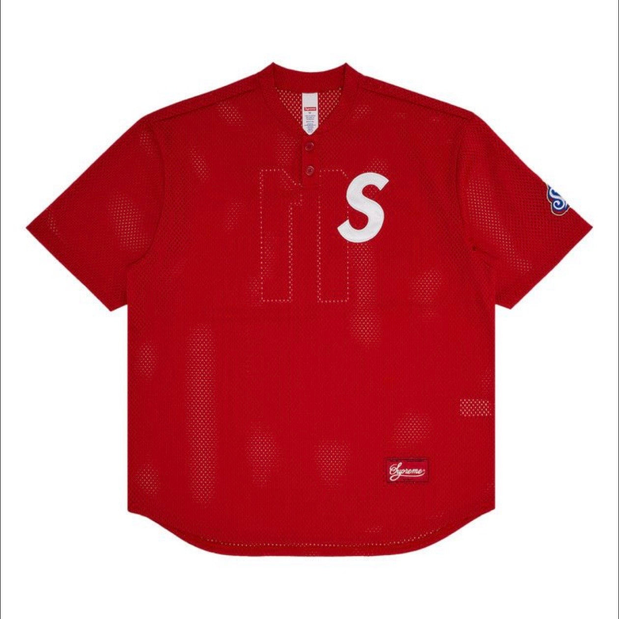 Supreme S Logo Baseball Henley (276)