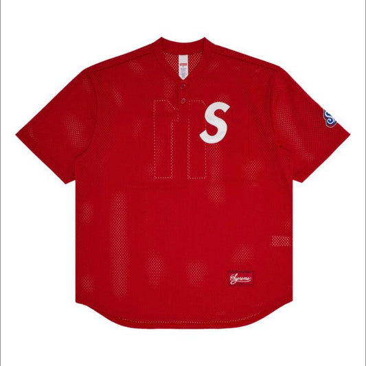 Supreme S Logo Baseball Henley (276)