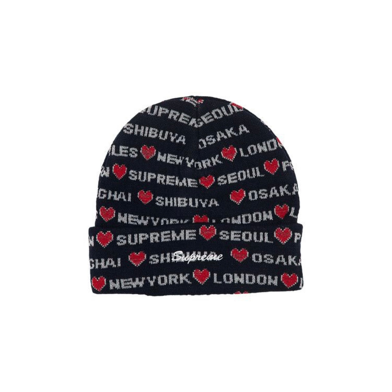 Supreme Hearts Beanie "Navy" (276)