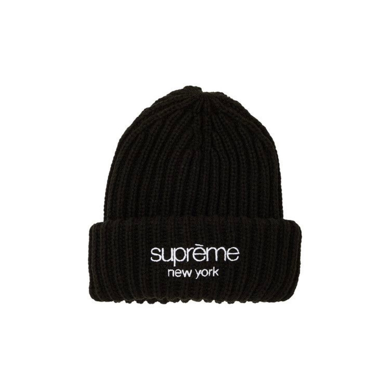 Supreme Chunky Ribbed Beanie "Black" (276)