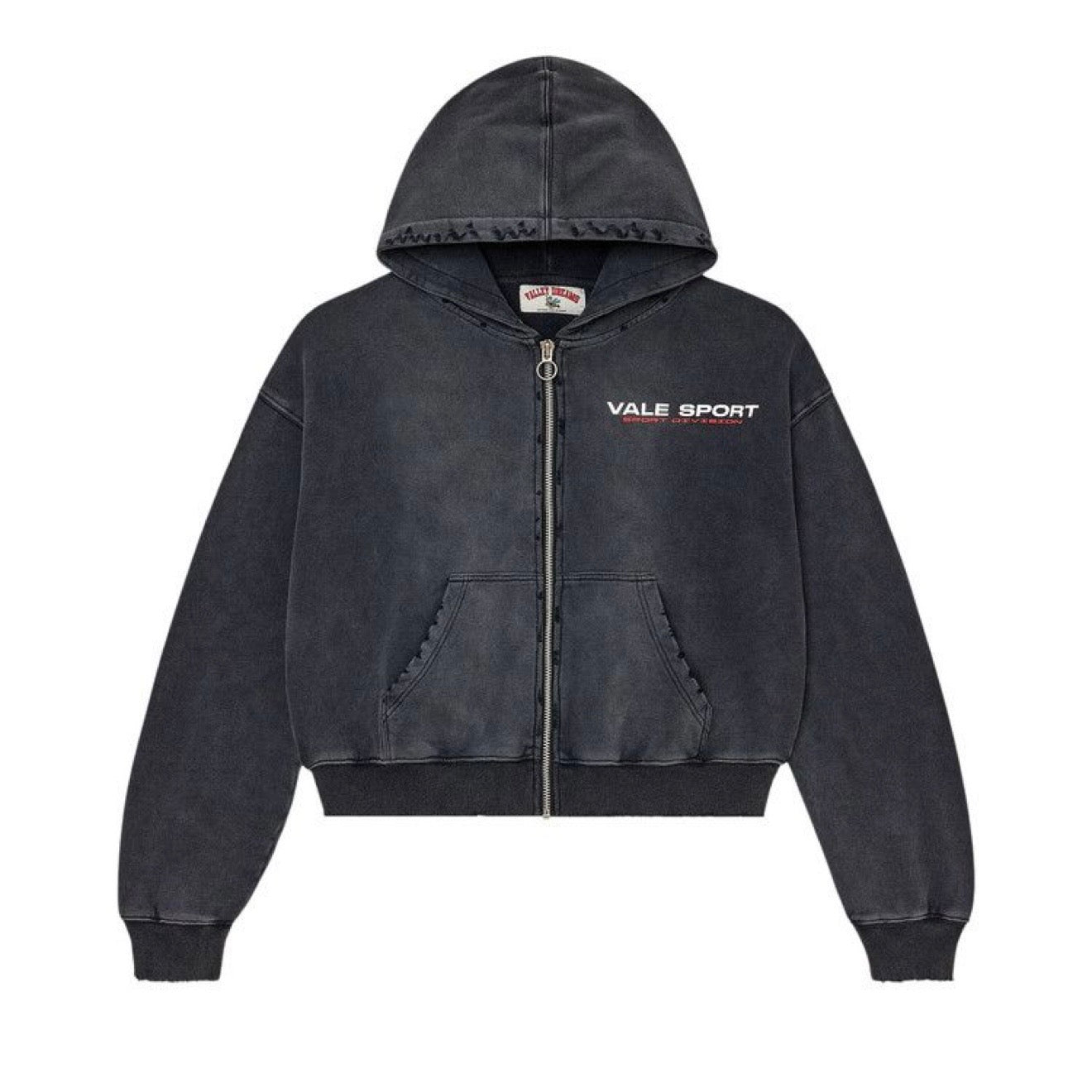 VALE Forever Staple Zip Up Hoodie "Faded Black" (434)