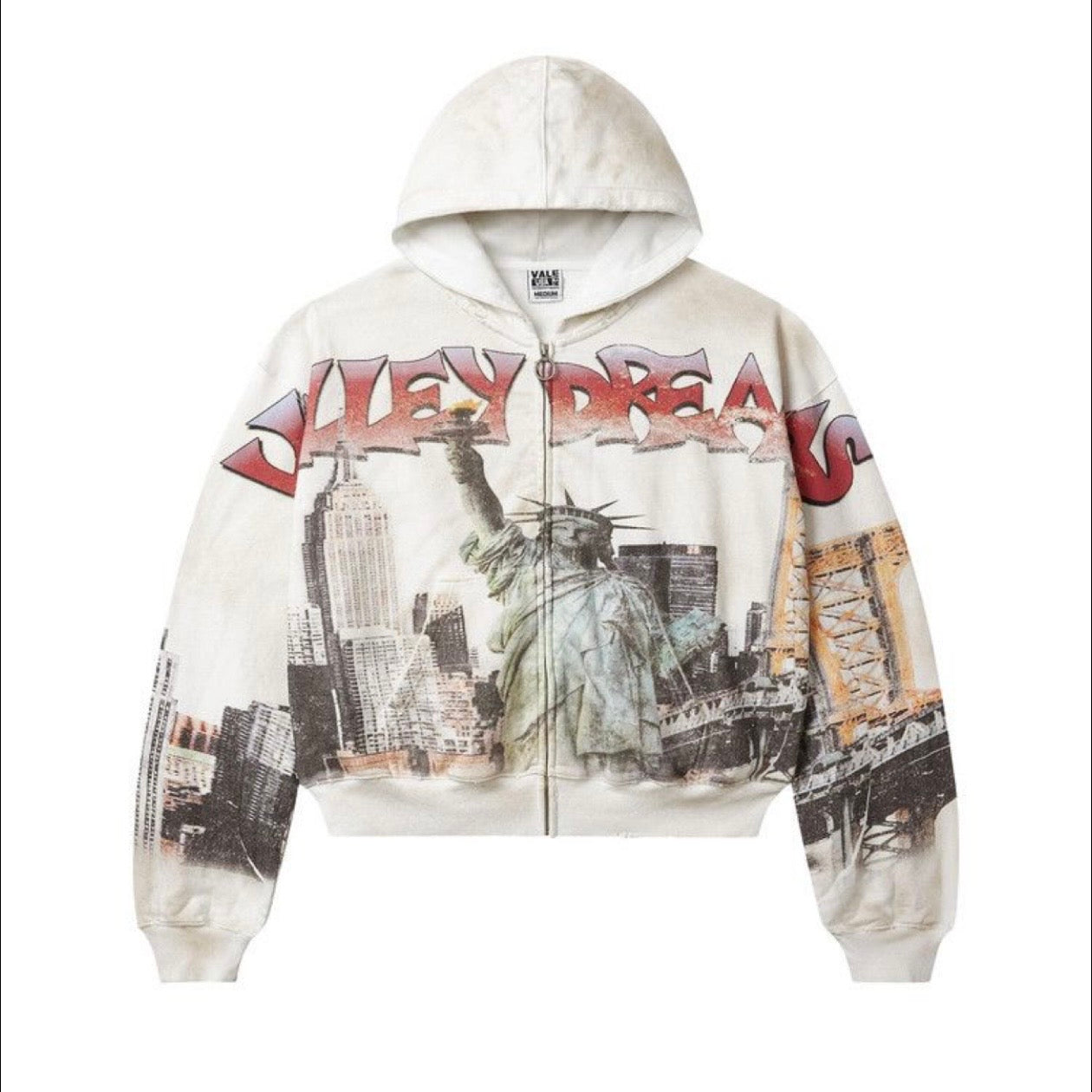 VALE Forever NYC Zip Up Hoodie "White" (434)