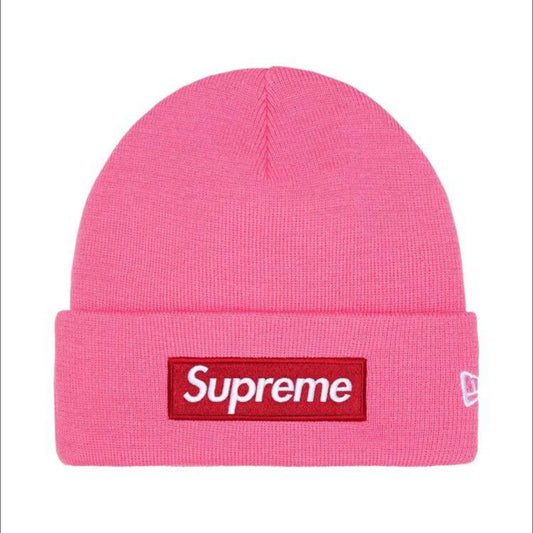 Supreme New Era Box Logo Beanie "Magenta" (434)