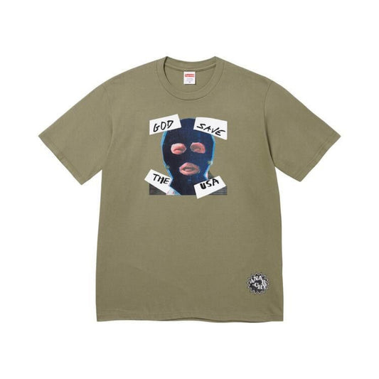 Supreme God Save Us Tee "Olive" (276)
