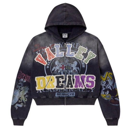 VALE Forever Blasted Zip Up Hoodie (434)