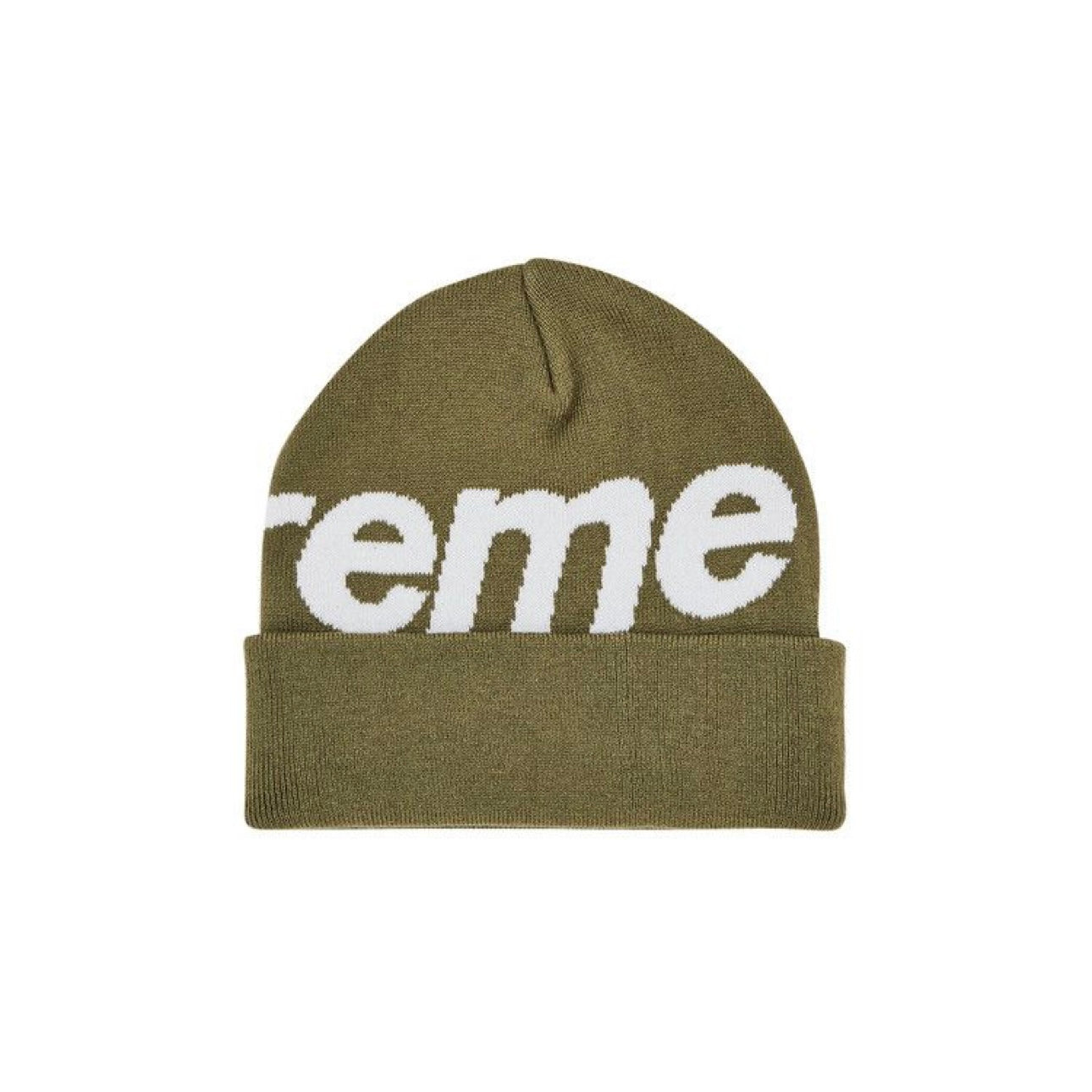 Supreme Big Logo Beanie “Olive” (276)