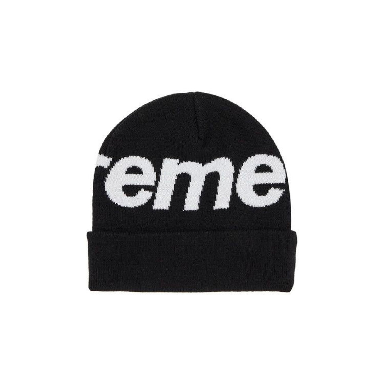 Supreme Big Logo Beanie “Black” (276)