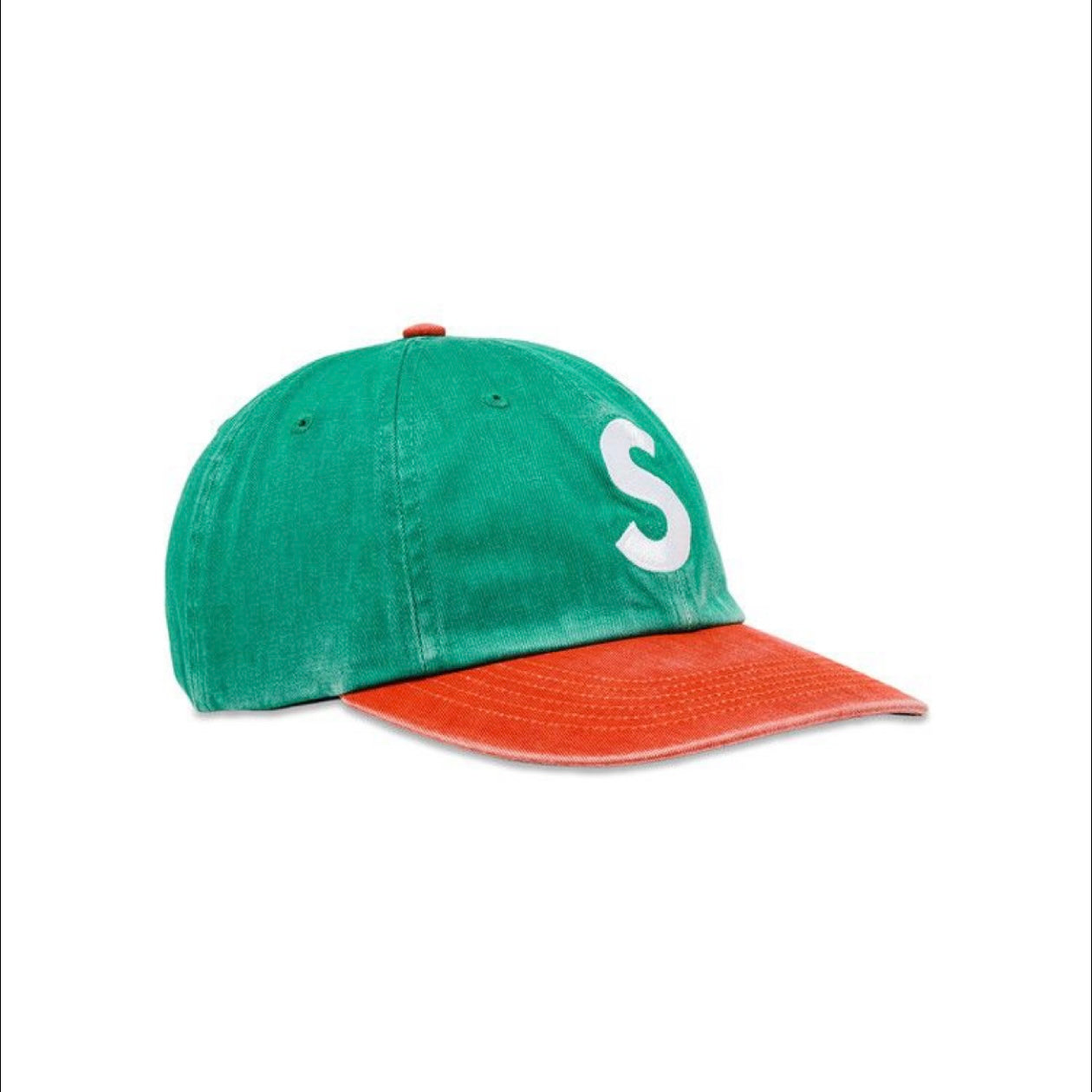Supreme Pigment 2 Tone S Logo Hat "Green"