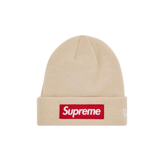 Supreme New Era Box Logo Beanie “Stone” (434)