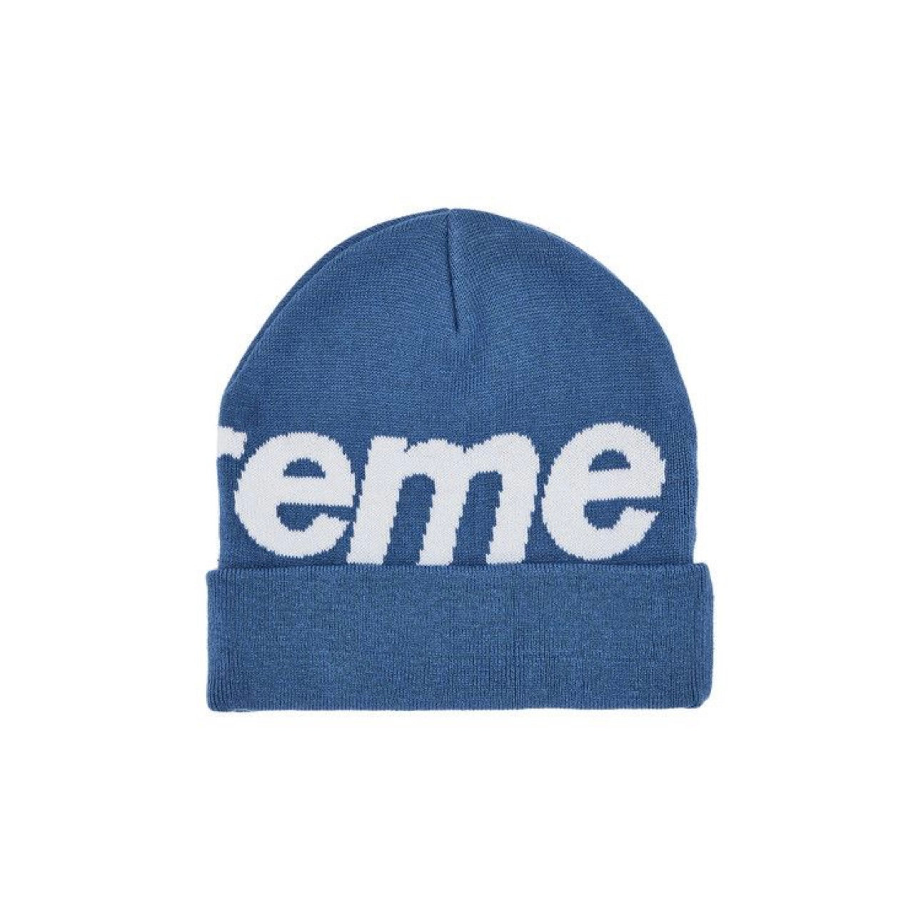 Supreme Big Logo Beanie “Blue” (434)