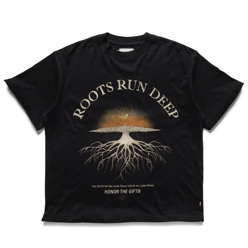 Honor The Gift Roots Tee “Black”